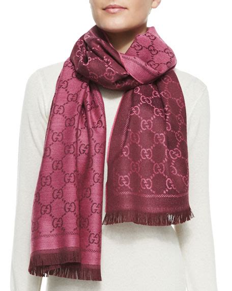 gucci scarf magenta|gucci women scarf.